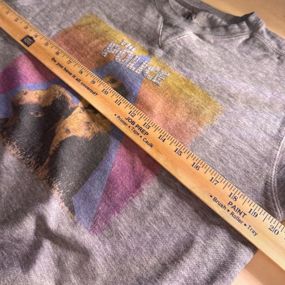 The Police Vintage Look Gray Graphic Sweatshirt - Picture 4 of 8